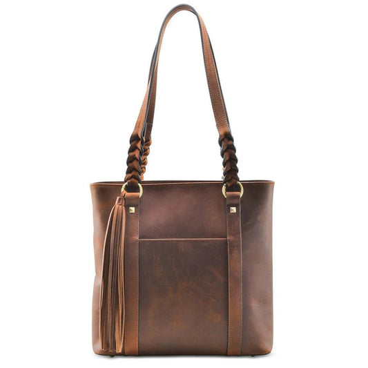 Brown Leather Tote Bag