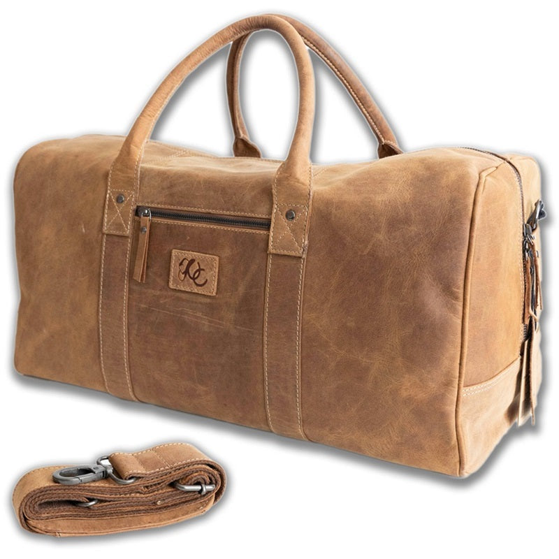 leather weekend bag