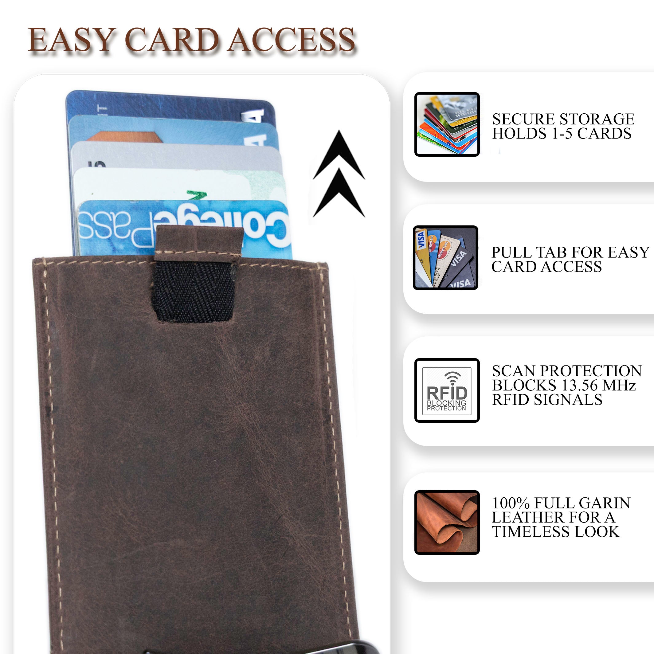 Leather Money Clip Bifold