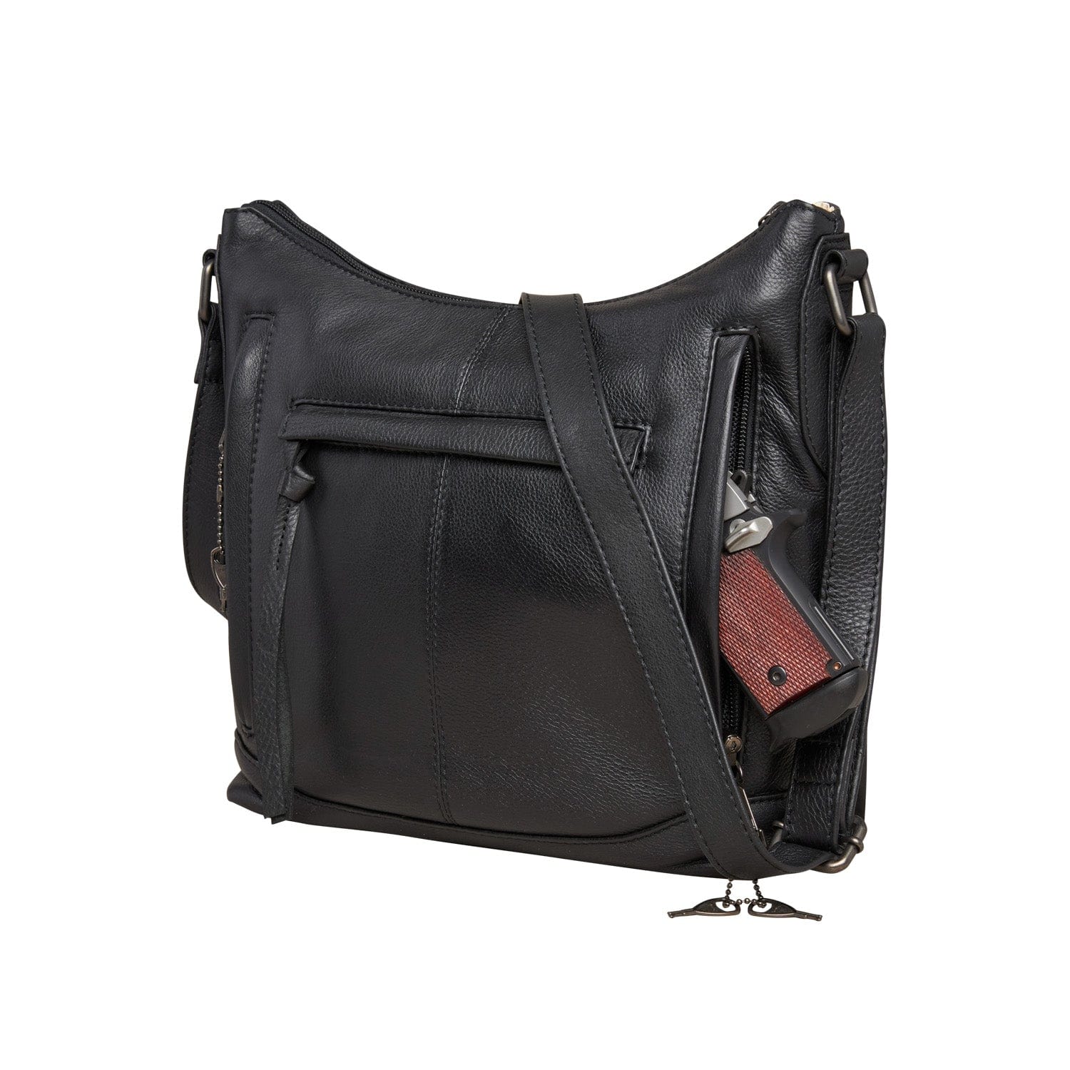 Concealed Carry Blake Scooped Leather Crossbody -  Lady Conceal -  Concealed Carry Purse -  black crossbody purse designer -  black owned purse designers -  crossbody bag for concealed gun carry -  concealed carry gun bags -  concealed carry crossbody bag -  concealed carry purse crossbody -  Gift for gun owners -  Women Gun Bag -  most popular crossbody bag -  crossbody handgun bag -  crossbody bags for everyday use