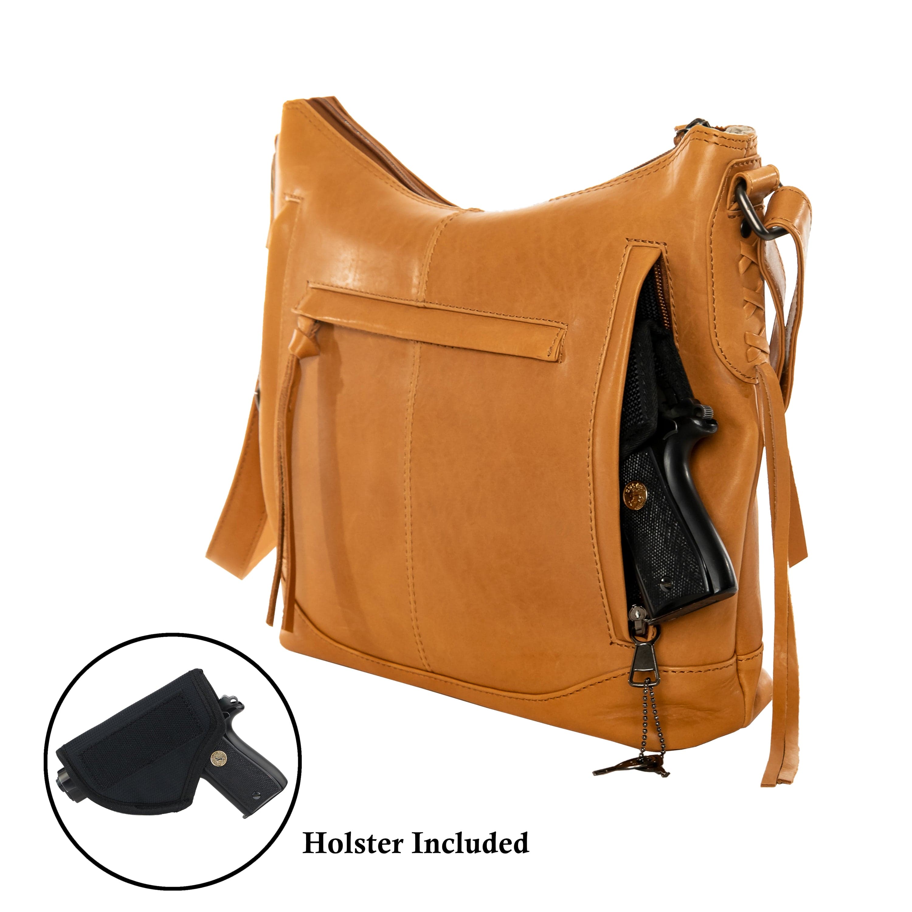 Concealed Carry Blake Scooped Leather Crossbody -  Lady Conceal -  Concealed Carry Purse -  black crossbody purse designer -  black owned purse designers -  crossbody bag for concealed gun carry -  concealed carry gun bags -  concealed carry crossbody bag -  concealed carry purse crossbody -  Gift for gun owners -  Women Gun Bag -  most popular crossbody bag -  crossbody handgun bag -  crossbody bags for everyday use